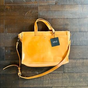 Able Elsabet Work Tote: Cognac NWT